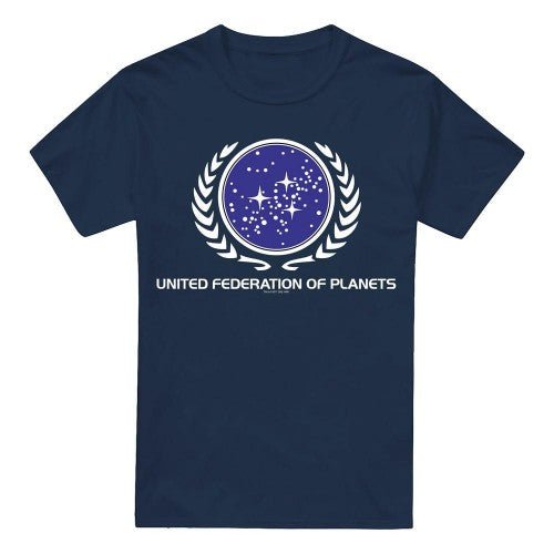 Front - Star Trek Mens United Federation Logo T-Shirt