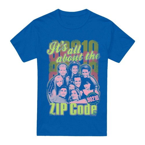 Front - 90210 Mens Zip Code T-Shirt