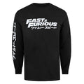 Front - Fast & Furious Mens Japanese Logo Long-Sleeved T-Shirt