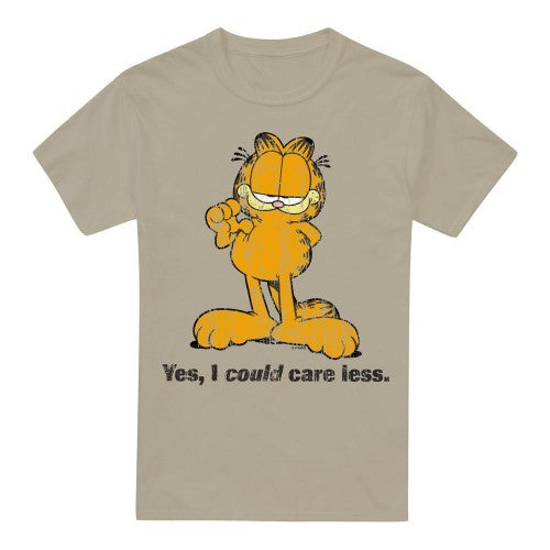 Front - Garfield Mens Yes I Could Care Less T-Shirt