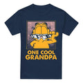 Front - Garfield Mens One Cool Grandpa Fathers Day T-Shirt