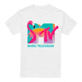 Front - MTV Mens Vibrant Flamingo Sunset T-Shirt