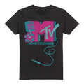 Front - MTV Mens Microphone Logo T-Shirt