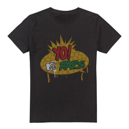 Front - Yo! MTV Raps Mens Logo T-Shirt