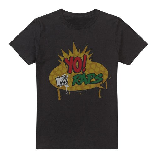 Front - Yo! MTV Raps Mens Logo T-Shirt