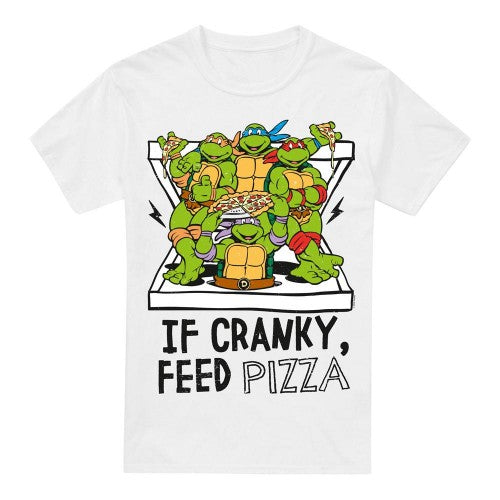 Front - Teenage Mutant Ninja Turtles Mens Cranky Pizza T-Shirt