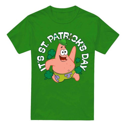 Front - SpongeBob SquarePants Mens It´s St Patrick´s Day T-Shirt