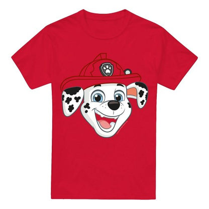 Front - Paw Patrol Mens Grin Marshall T-Shirt