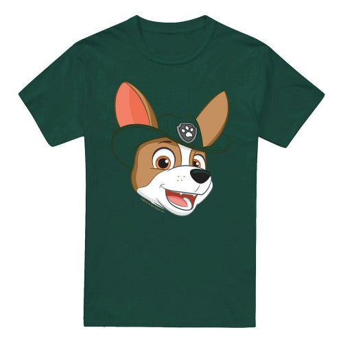 Front - Paw Patrol Mens Grin Tracker T-Shirt