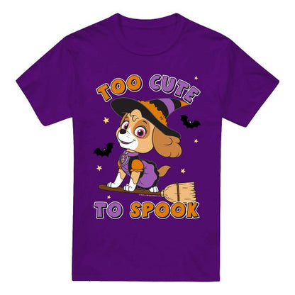 Front - Paw Patrol Mens Spooky Skye T-Shirt