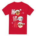 Front - Paw Patrol Mens Santa Hat Christmas T-Shirt
