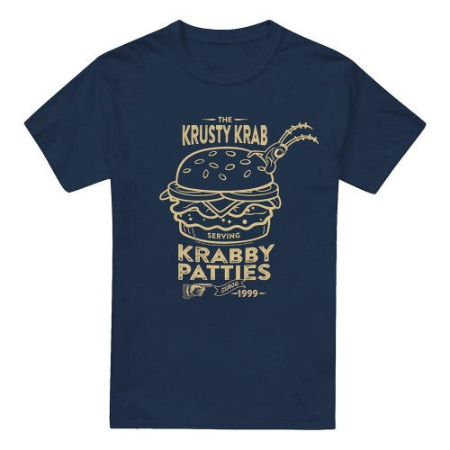 Front - SpongeBob SquarePants Mens The Krusty Krab Shock Mono T-Shirt