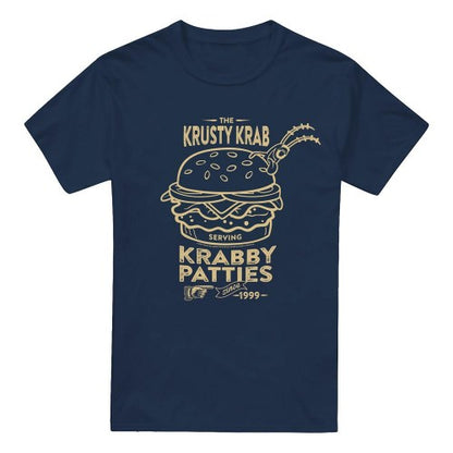 Front - SpongeBob SquarePants Mens The Krusty Krab Shock Mono T-Shirt