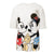 Front - Disney Womens/Ladies In Love Mickey & Minnie Mouse Slouch T-Shirt