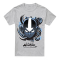 Front - Avatar: The Last Airbender Mens Blue and Black Kanji T-Shirt