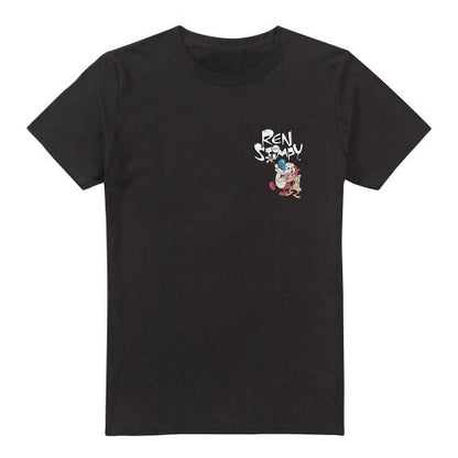 Front - Ren & Stimpy Mens Warhol T-Shirt