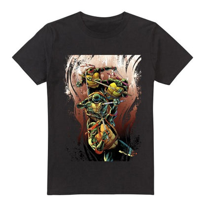 Front - Teenage Mutant Ninja Turtles Mens Earthy Rainbow Warriors T-Shirt