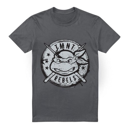 Front - Teenage Mutant Ninja Turtles Mens Rebels Distressed Logo T-Shirt