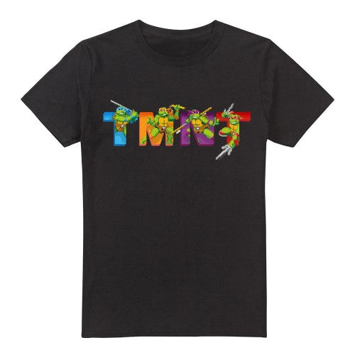 Front - Teenage Mutant Ninja Turtles Mens Arcade Main Screen T-Shirt