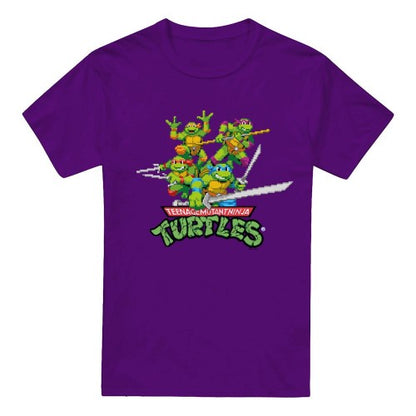 Front - Teenage Mutant Ninja Turtles Mens Arcade Retro T-Shirt
