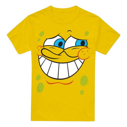 Front - SpongeBob SquarePants Mens Guilty Face T-Shirt