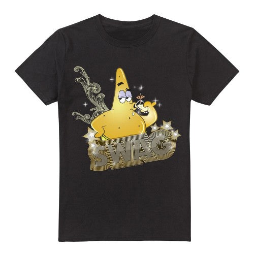 Front - SpongeBob SquarePants Mens Patrick Has Swag T-Shirt