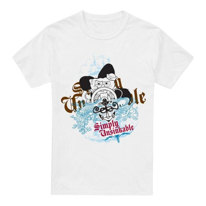 Front - SpongeBob SquarePants Mens Simply Unsinkable T-Shirt