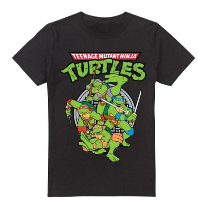 Front - Teenage Mutant Ninja Turtles Mens Group T-Shirt