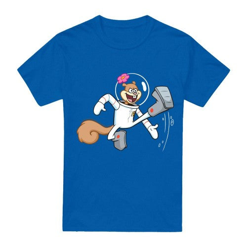 Front - SpongeBob SquarePants Mens Karate Sandy Cheeks T-Shirt