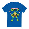 Front - Teenage Mutant Ninja Turtles Mens Leonardo Retro T-Shirt