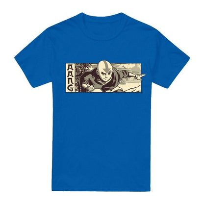 Front - Avatar: The Last Airbender Mens Aang Illustrated T-Shirt