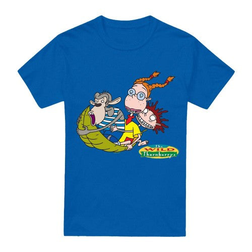 Front - The Wild Thornberrys Mens On Leaf Eliza Darwin & Donny T-Shirt