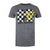 Front - MTV Mens Checked Logo T-Shirt