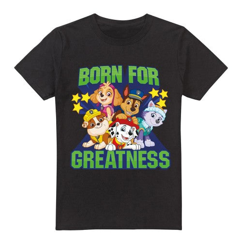 Front - Paw Patrol Mens Born For Greatness T-Shirt