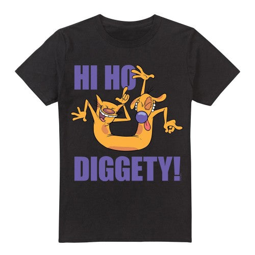 Front - CatDog Mens Hi Ho Diggety T-Shirt
