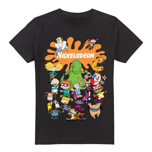 Front - Nickelodeon Mens Splat Group T-Shirt
