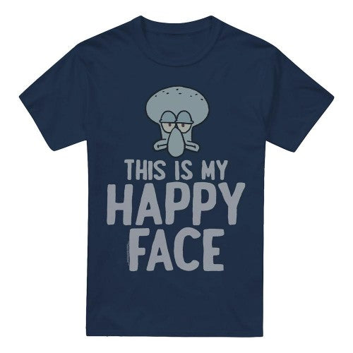 Front - SpongeBob SquarePants Mens Happy Face T-Shirt