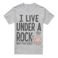 Front - SpongeBob SquarePants Mens Under A Rock T-Shirt