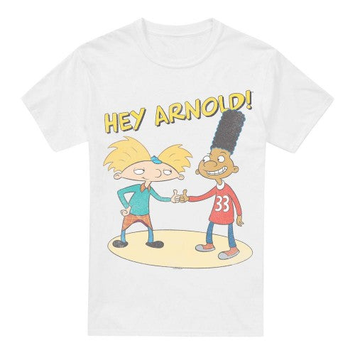 Front - Hey Arnold! Mens Arnold & Gerald T-Shirt