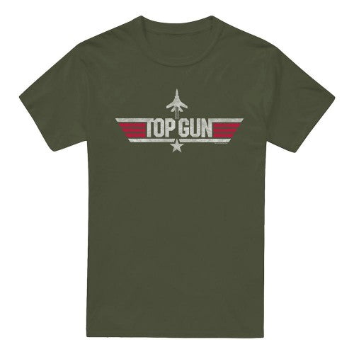 Front - Top Gun Mens Logo T-Shirt