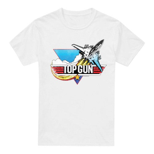 Front - Top Gun Mens Jet Swoop Logo T-Shirt