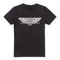 Front - Top Gun Mens Maverick Logo T-Shirt