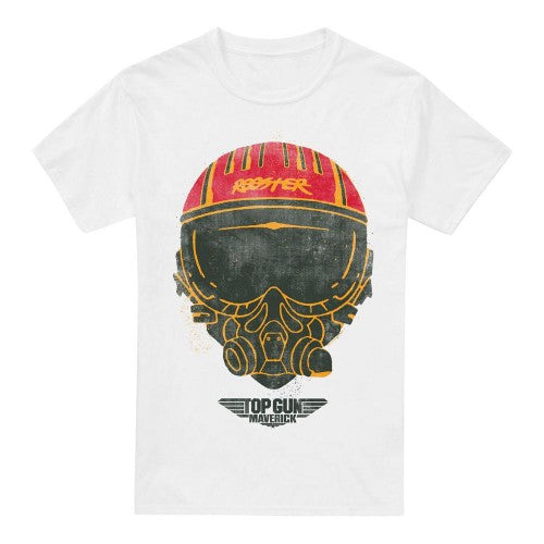 Front - Top Gun Mens Rooster Helmet T-Shirt