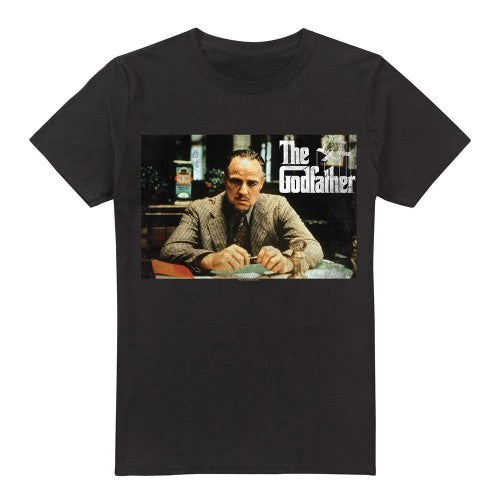 Front - The Godfather Mens Don Vito Corleone Picture T-Shirt