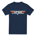 Front - Top Gun Mens Distressed Logo T-Shirt