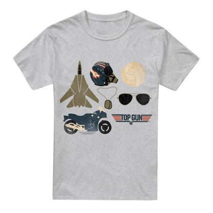 Front - Top Gun Mens Items T-Shirt