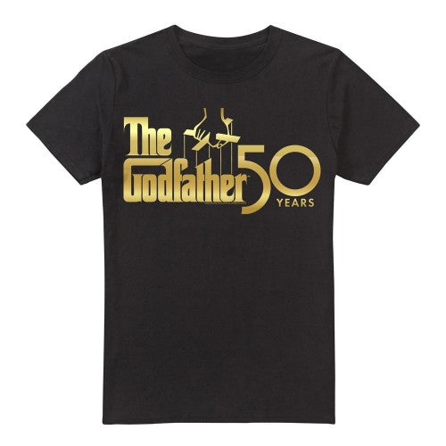 Front - The Godfather Mens 50th Logo T-Shirt