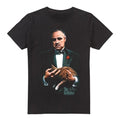 Front - The Godfather Mens Painted Poster T-Shirt