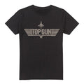 Front - Top Gun Mens Monotone Logo T-Shirt