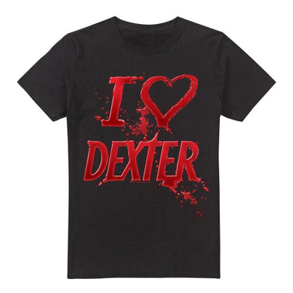 Front - Dexter Mens I Heart Dexter T-Shirt